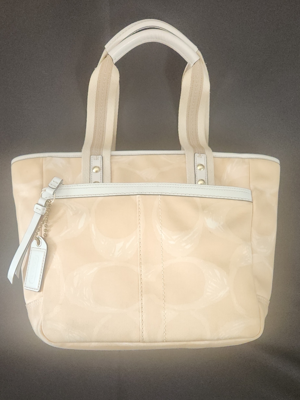 Coach Hampton Signature Jacquard Tote in Khaki - Picture 2 of 16
